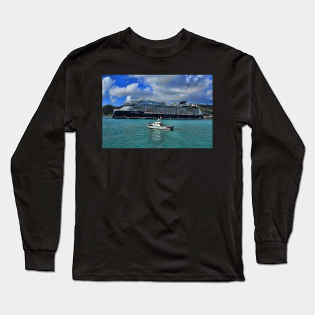 Celebrity Edge, Tortola BVI Long Sleeve T-Shirt by tgass